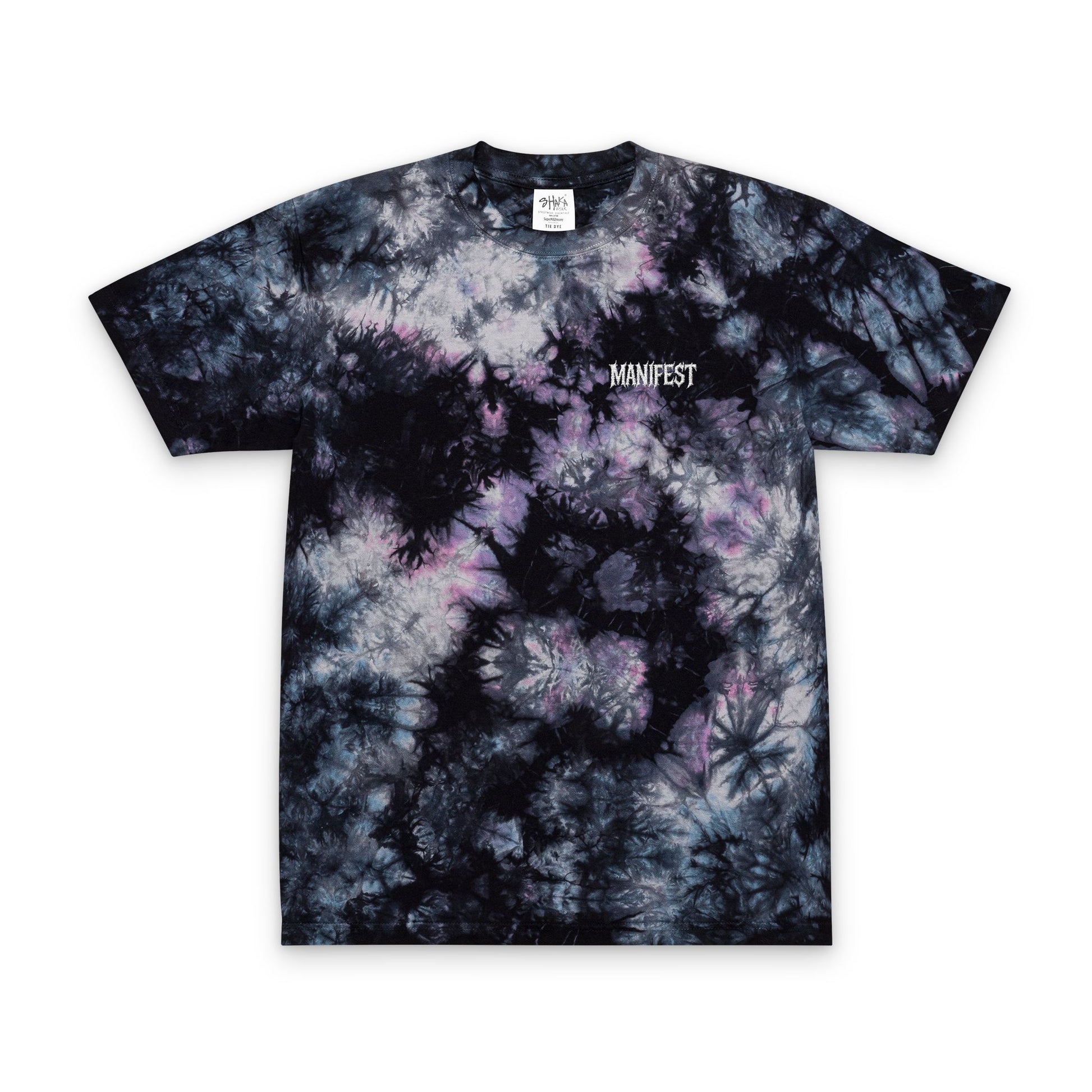 Tie-Dye T-Shirt Milky Way Manifest Embroidered Tee