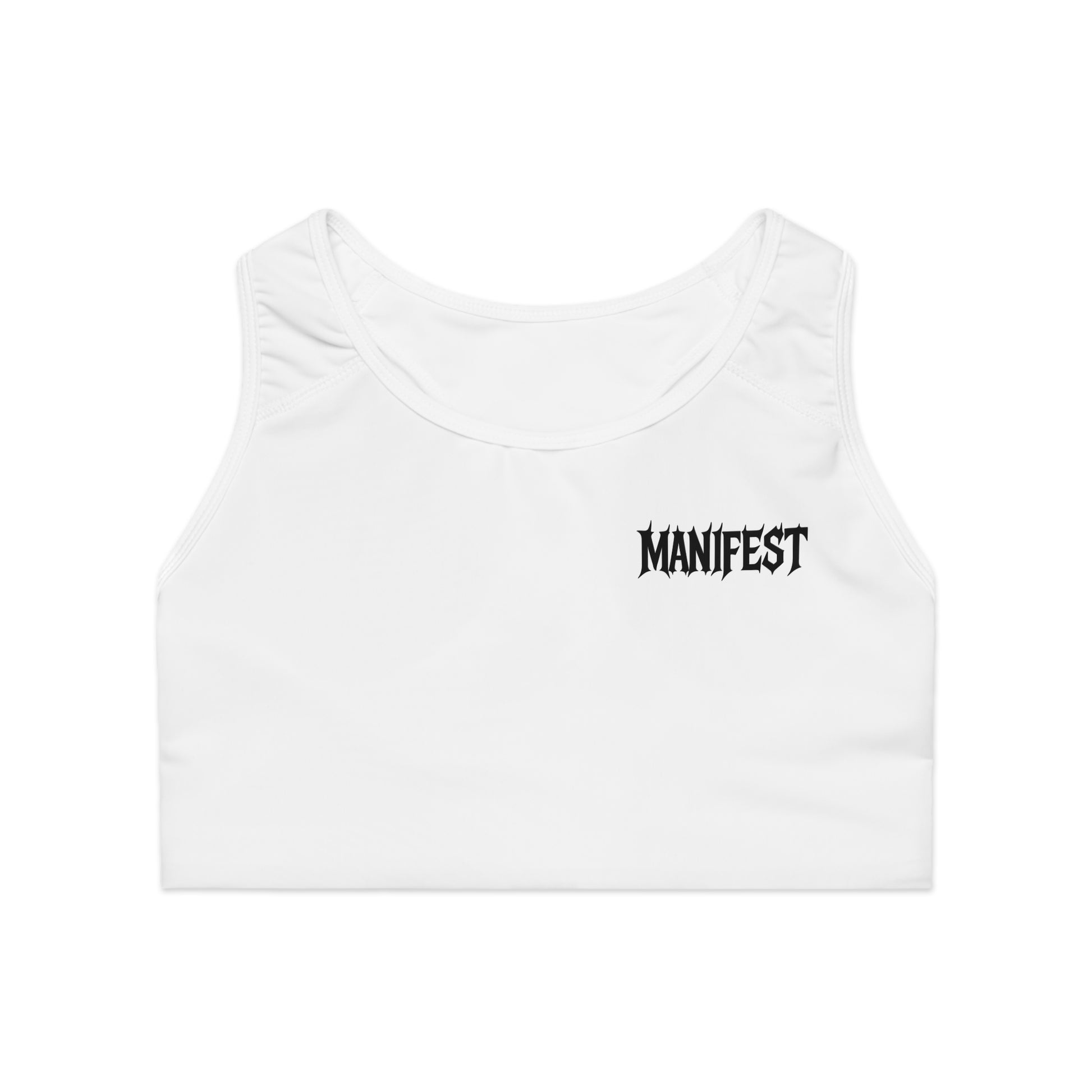 Manifest Sports Bra - Empower Your Workout, Activewear, Yoga Gear, Fitness Apparel, Motivational Gym Wear
