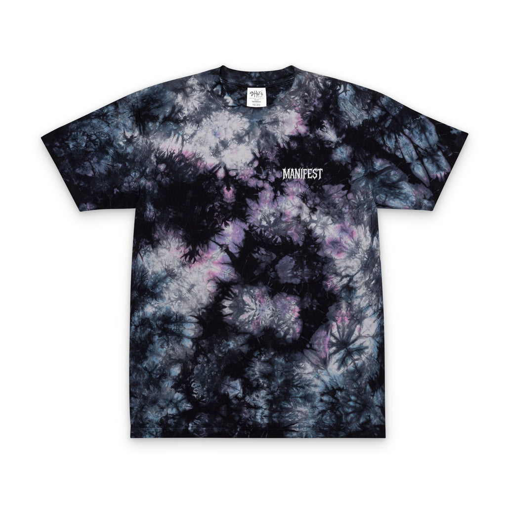 Tie-Dye T-Shirt Milky Way Manifest Embroidered Tee