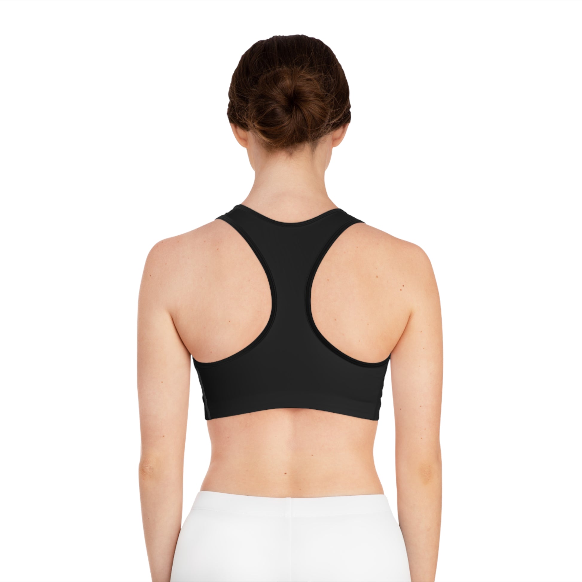 Manifest Black Sports Bra - Motivational Activewear, Workout Top, Yoga Bra, Anniversary Gift, Gift for Her
