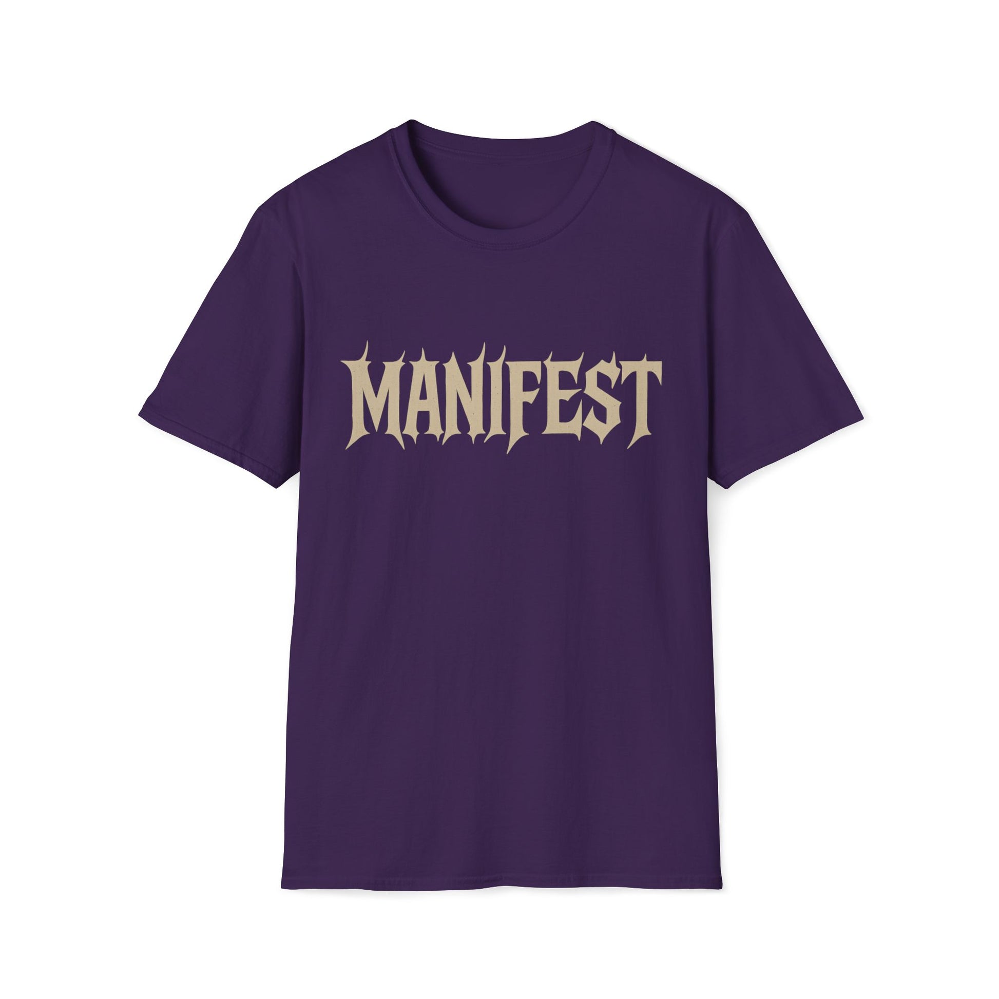 "Manifest" Unisex Softstyle T-Shirt, Inspirational Tee, Motivational Shirt, Gift for Dreamers, Self-Help Apparel
