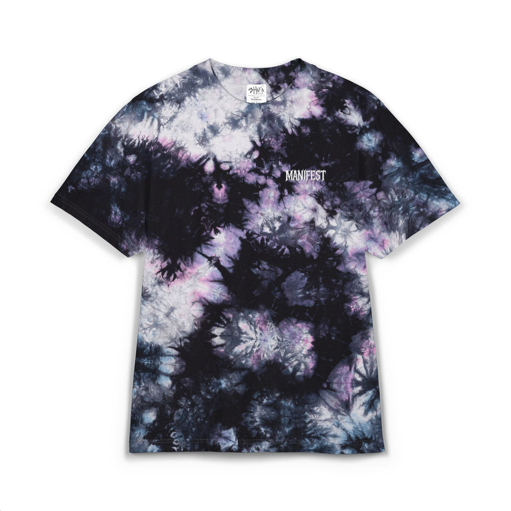 Tie-Dye T-Shirt Milky Way Manifest Embroidered Tee