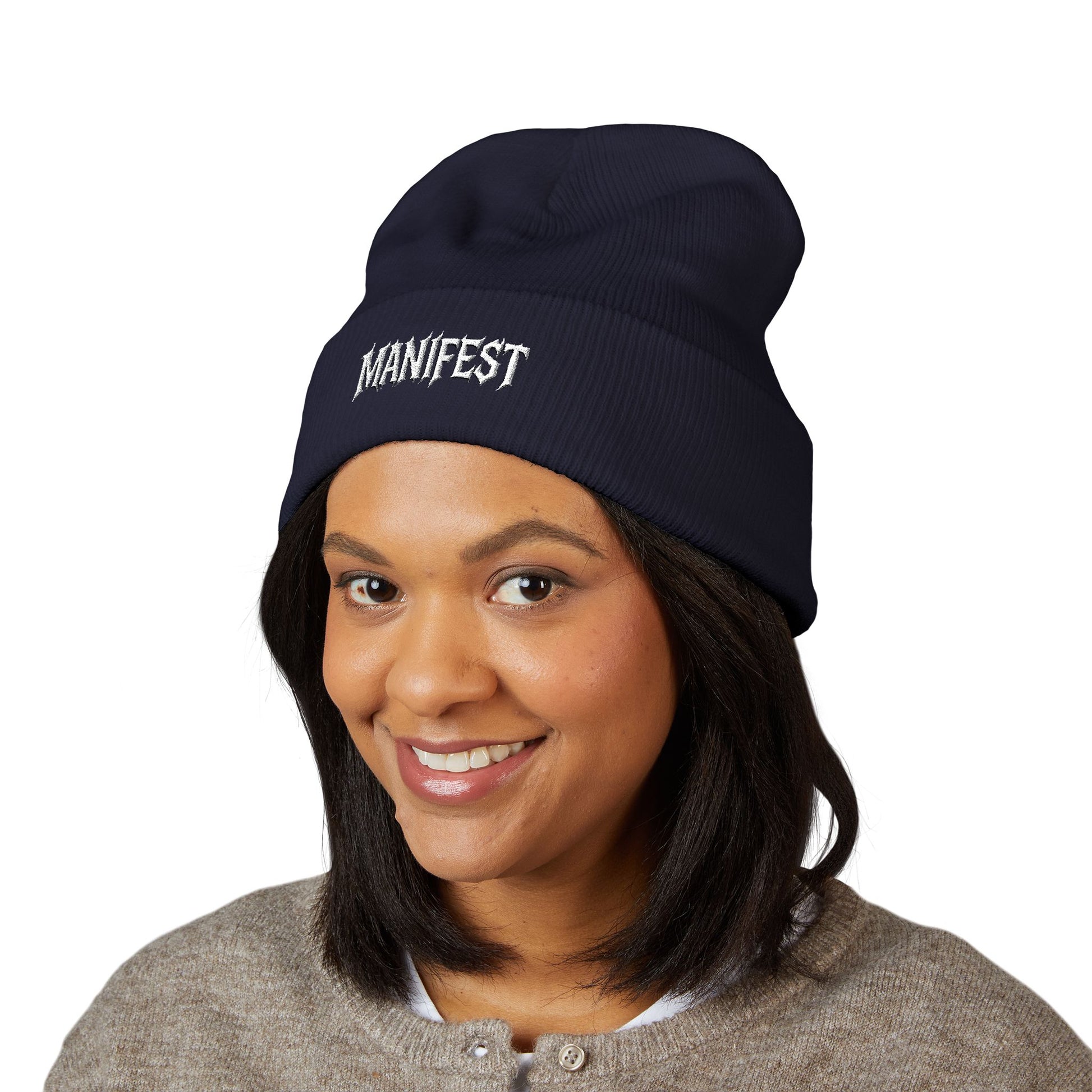Beanie Manifest Embroidered Cuffed