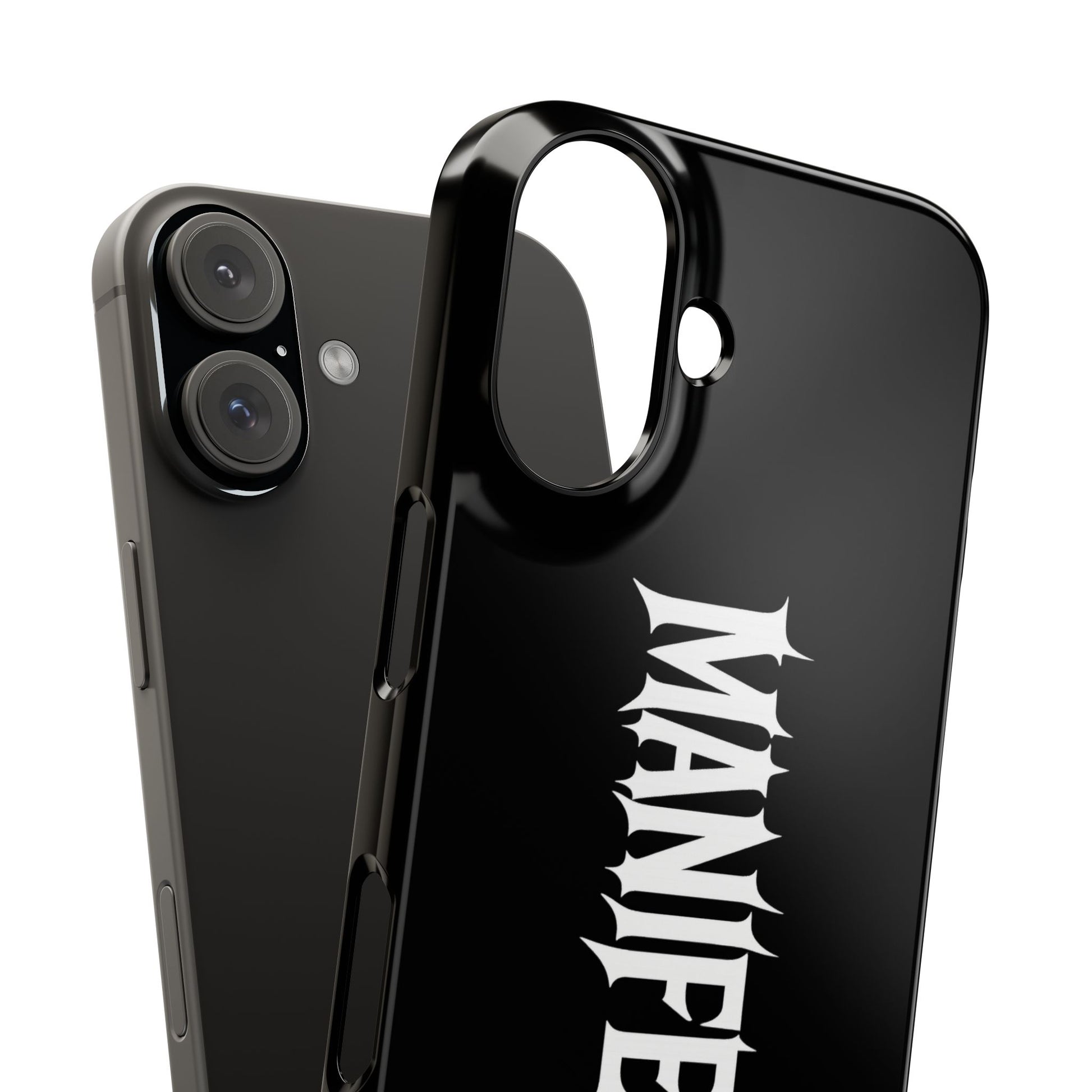Edgy Slim Phone Cases with 'Manifest' Design, Aesthetic Phone Cover, Cool Gift, Modern Phone Case, Unique Cellphone Accessory