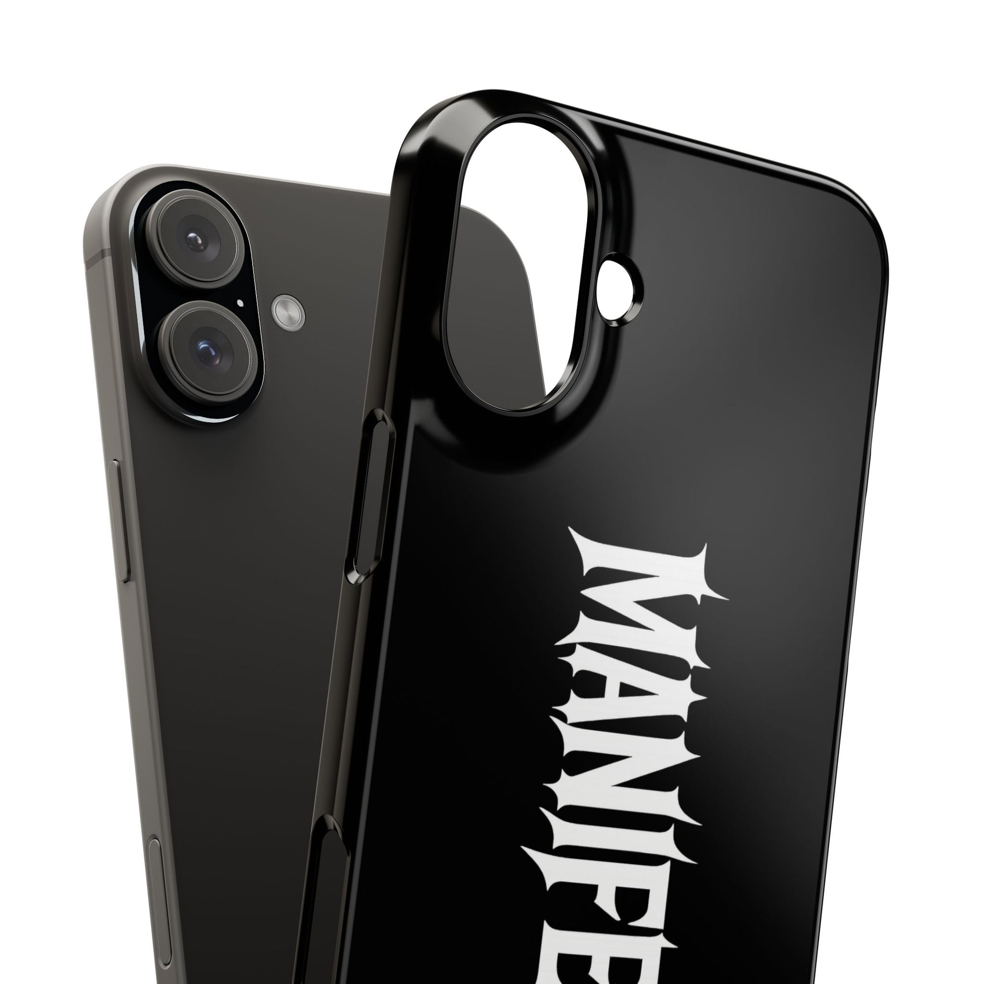 Edgy Slim Phone Cases with 'Manifest' Design, Aesthetic Phone Cover, Cool Gift, Modern Phone Case, Unique Cellphone Accessory