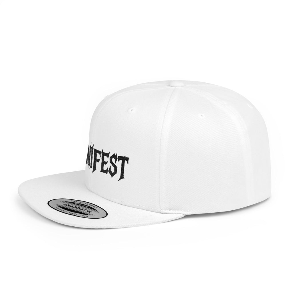 Manifest Flat Bill Snapback Cap | Trendy Adjustable Hat for Streetwear, Gifts for Him/Her, Birthday, Everyday Fashion