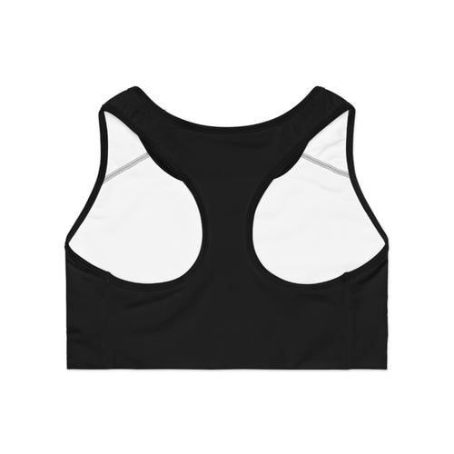 Manifest Black Sports Bra - Motivational Activewear, Workout Top, Yoga Bra, Anniversary Gift, Gift for Her